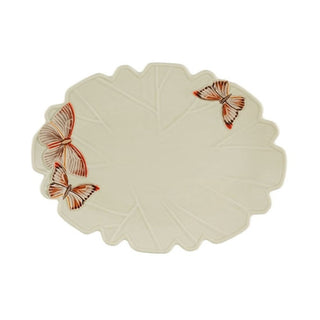 Bordallo Pinheiro Cloudy Butterflies oval platter 47x33 cm. - Buy now on ShopDecor - Discover the best products by BORDALLO PINHEIRO design