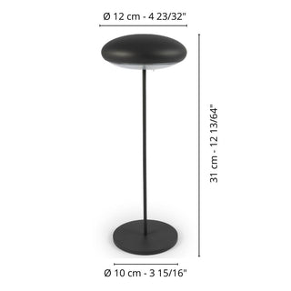 Broggi Nuvola portable table lamp chrome