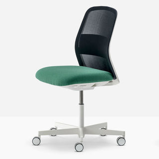 Pedrali Polar 3770 swivel chair with padded seat and mesh backrest - Buy now on ShopDecor - Discover the best products by PEDRALI design
