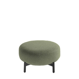 Kartell Lunam pouf in Orsetto fabric with black structure Buy on Shopdecor KARTELL collections