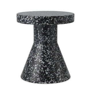 Normann Copenhagen Bit Cone recycled plastic stool/side table h. 42 cm. Normann Copenhagen Bit Black/White - Buy now on ShopDecor - Discover the best products by NORMANN COPENHAGEN design