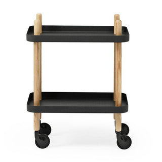Normann Copenhagen Block table 50x35 cm. with natural ash legs Normann Copenhagen Block Black - Buy now on ShopDecor - Discover the best products by NORMANN COPENHAGEN design