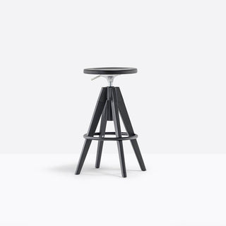 Pedrali Arki-Stool ARKW6 stool in ash wood with footrest - Buy now on ShopDecor - Discover the best products by PEDRALI design