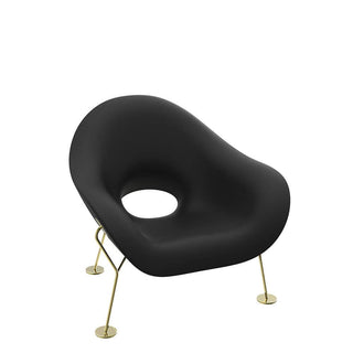 Qeeboo Pupa Armchair Brass Base Indoor by Andrea Branzi - Buy now on ShopDecor - Discover the best products by QEEBOO design