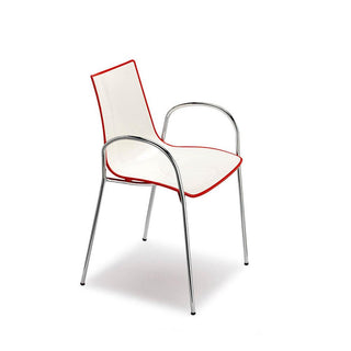 Scab Zebra Two-Coloured chair with armrests by Luisa Battaglia - Buy now on ShopDecor - Discover the best products by SCAB design