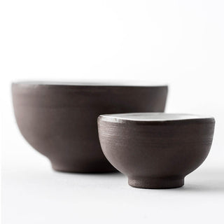 Schönhuber Franchi Grès Bicolor raw cup big brown/white - Buy now on ShopDecor - Discover the best products by SCHÖNHUBER FRANCHI design