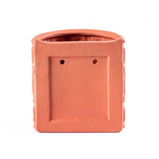 Seletti Magna Graecia Greche terracotta wall vase 25x16 cm. - Buy now on ShopDecor - Discover the best products by SELETTI design