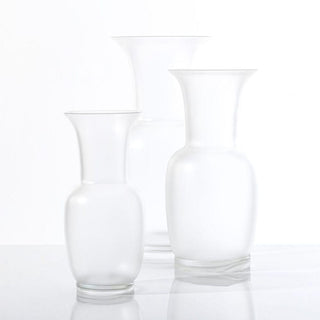 Venini Frozen Opalino 706.22 vase crystal sandblasted h. 36 cm. Buy on Shopdecor VENINI collections
