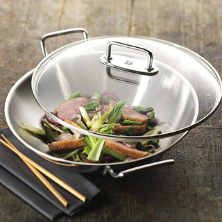 Zwilling Plus Stainless Steel Wok with lid diam. 32 cm Steel - Buy now on ShopDecor - Discover the best products by ZWILLING design